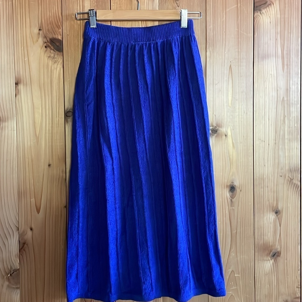 Christian Dior Vintage 70s Wool Blend Knit Sweater Skirt - Picture 4 of 7